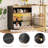 Extendable Bar Table With Storage Cabinet And Led-2042543299