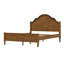 Cadre de lit plateforme en bois rétro, cadre de lit Mid Century avec tête de lit courbée et pied de lit classique-1162940180-1162940169