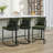 Cindina 26'' Chenille Counter Stools With Backrest & Metal Frame, Modern Upholstered Bar Chairs For Kitchen Island-115464521