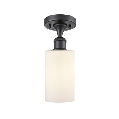 Plafonnier semi-encastré à 1 lumière 3,87 po Glessite