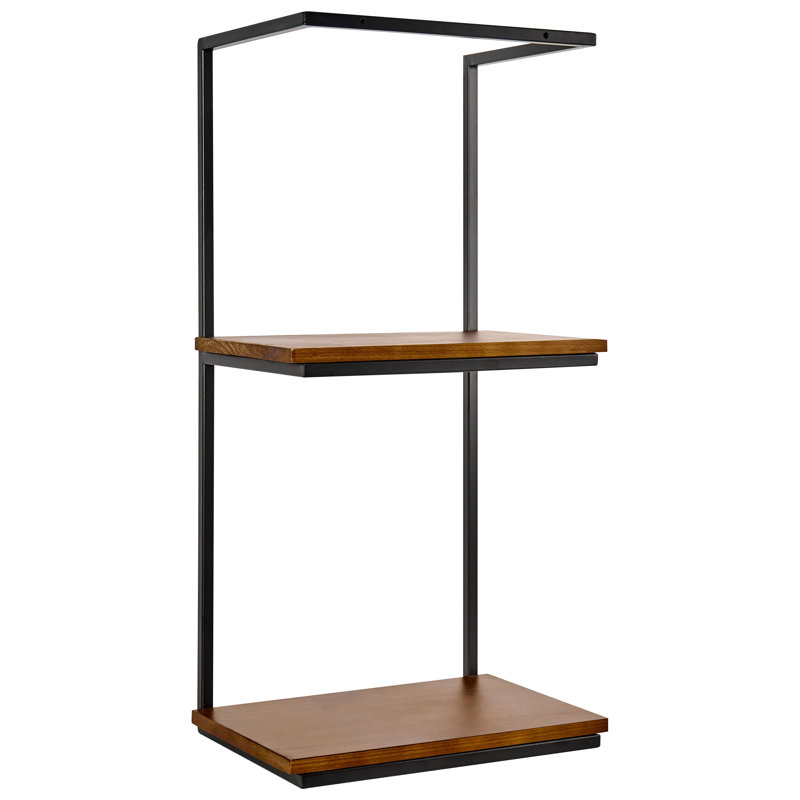 2 Piece Solid Wood Bracket Shelf