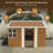 8X10 Ft Heavy-Duty Metal Storage Shed With Windows, Lockable Door & Ventilation - Weatherproof Outdoor Garden Shed For Backyard, Lawn, And Tool Organization-121499212