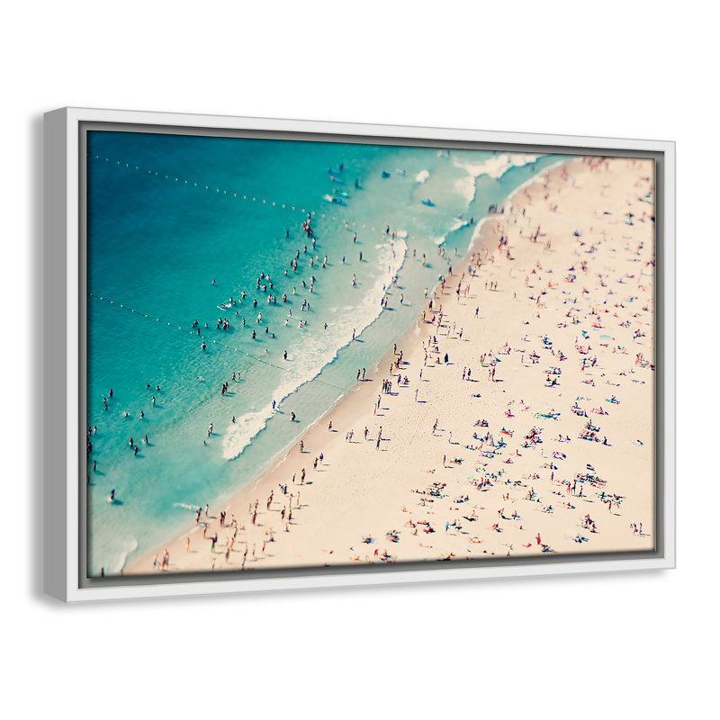 Shamir Summer Fun I - reproduction de photo, H 13,5 po x l 19,5 po x P 2 po, Toile avec cadre blanc
