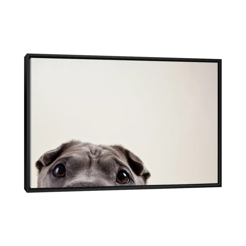 Susan Sabo Pelei’s Eyes - Reproduction sur toile tendue, H 18 po x l 26 po x P 1,5 po, Toile avec cadre noir, Pas de tapis