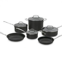 Conical Hard Anodized Induction 11-Piece Cookware Set | Cuisinart