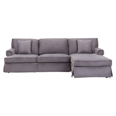 4 Seater Velvet Sofa & Chaise