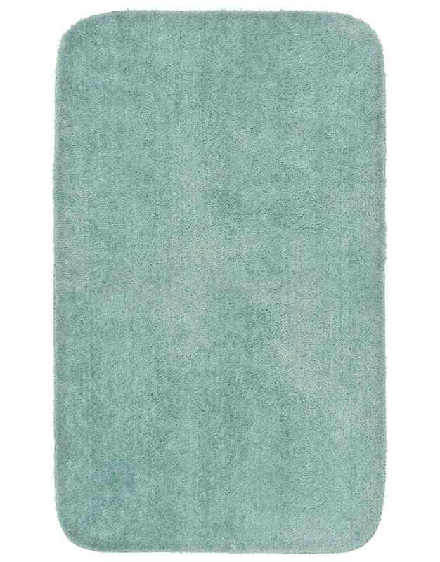 Billy-Dean Nylon Bath Rug with Non-Slip Backing, 30" W x 50" L, Sea Foam