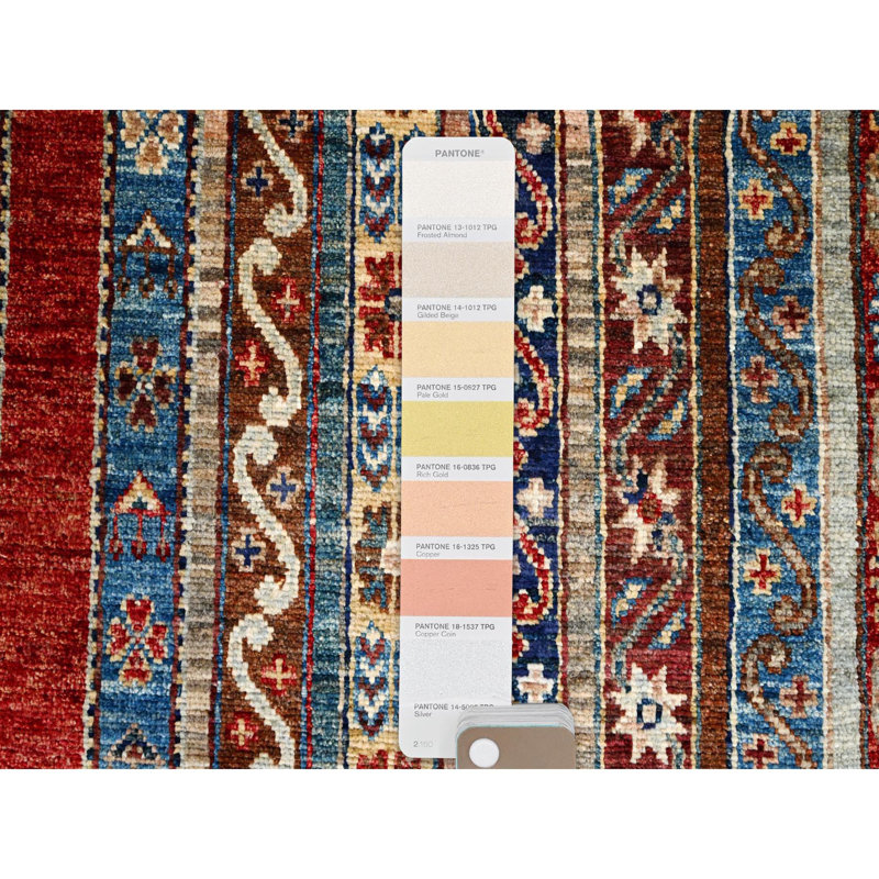 Tapis en laine noué à la main super Kazak beige doré 4 pi 2 po x 5 pi 9 po 5B2A71D1AFB9469EA7ECC4709069AA6E