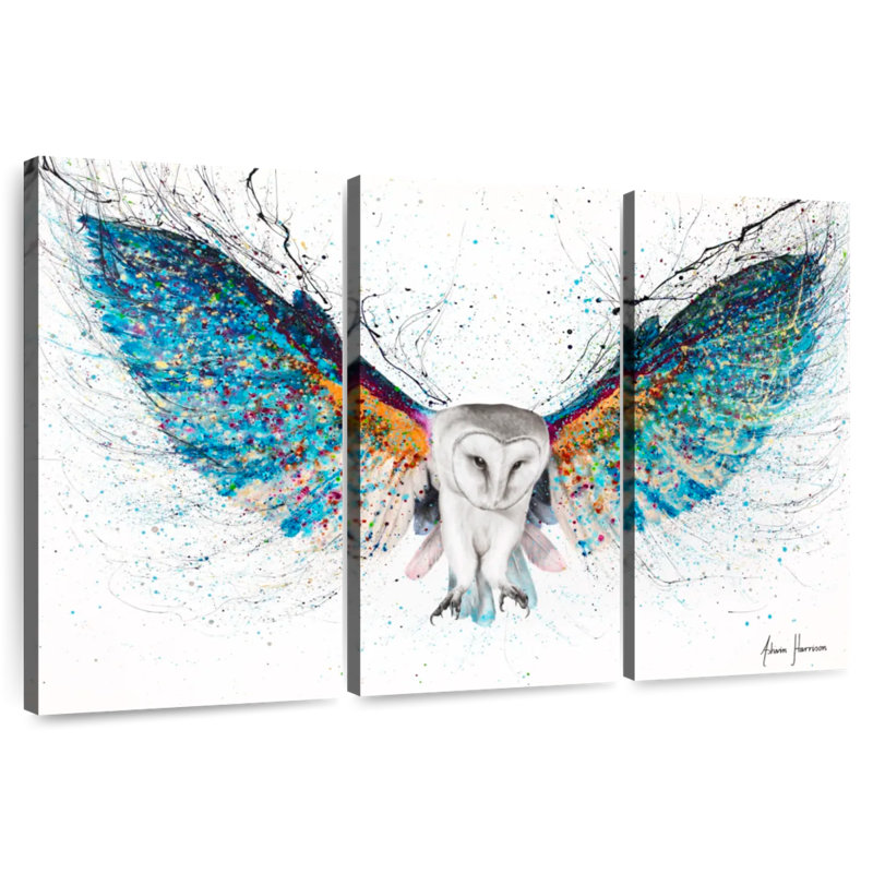 Opulent Night Owl, 42" H x 65" W