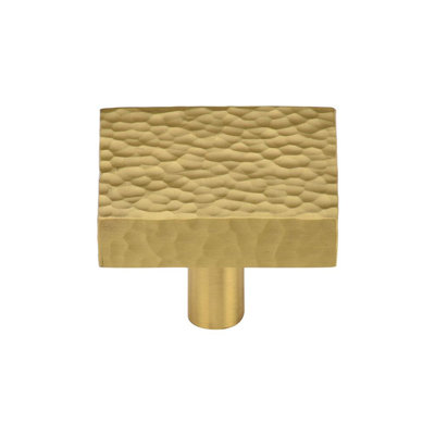 Hammered Square Cabinet Knob