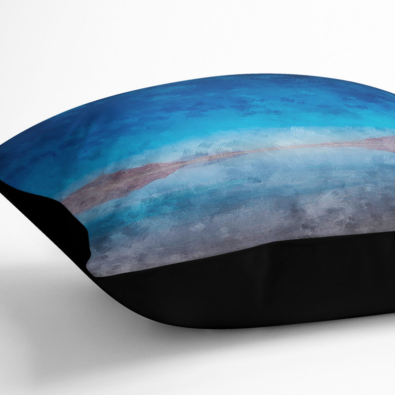 Square Throw Cushion, Black, 40cm H x 40cm W x 15cm D