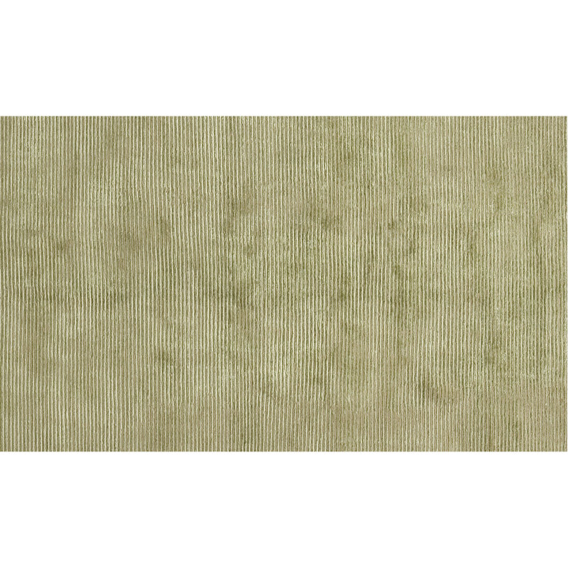 Hand Knotted Area Rug in Olive Green, Rectangle 3' x 5', Olive Green
