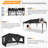 236×118 in Pop up Canopy Tent, Waterproof Commercial Tent with 6 Removable Sidewalls-99443264