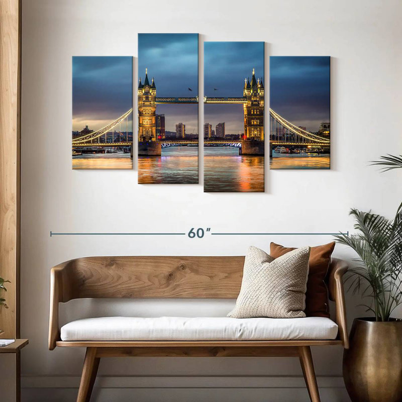 Lilie Bright Tower Bridge, H 32 po x l 52 po