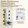 Système de douche thermostatique 3 fonctions à 3 fonctions avec 6 jets de corps