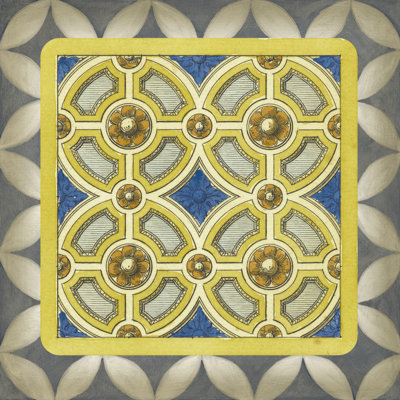 Classic Tile II 1 Piece Wrapped Canvas Wall Art