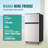WANAI Coolife Preserving Portfolio 3.5 Cubic Feet Top Freezer Freestanding Mini Fridge-97968908