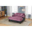 Canapé méridienne moderne de 65,25 po avec deux coussins décoratifs pour le salon-937884805