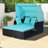 Avdyl 65'' Wide Straight Steel Patio Daybed with Cushions-1084198419