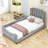 Twin Upholstered Daybed with Headboard-2137436492
