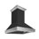 ZLINE 36 in. Wooden Wall Mount Range Hood in Rustic Shiplap Black Finish with Steel Accents