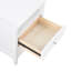 Table de chevet 2 tiroirs Weston White-1211404788