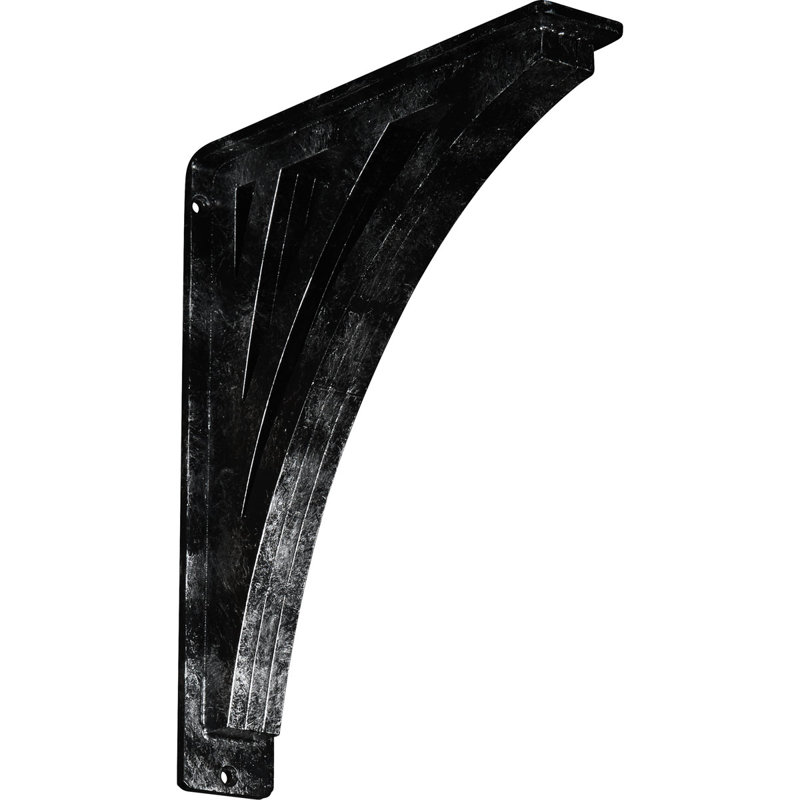 Support en fer forgé Nevio, Argent antique, H 12 po x l 2 po x P 10 po