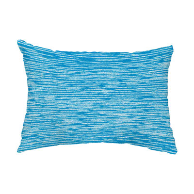 E By Design Indoor/outdoor Rectangular Lumbar Pillow In Blue