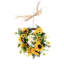 Handcrafted Faux Sunflower 35cm Wreath
