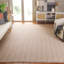 Eloi Rectangle Checkered Machine Woven Jute/Sisal/Cotton Area Rug in Natural/Ivory-2014014915