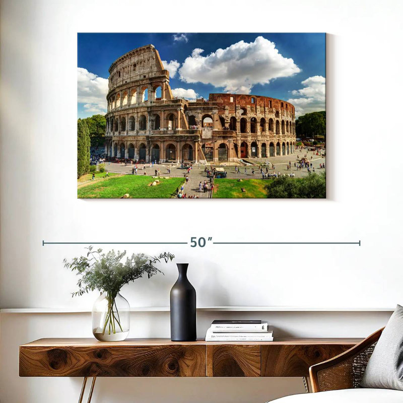 Ravi Colosseum à Rome, H 26 po x l 39 po