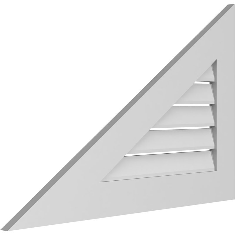 Pivot en uréthane fonctionnel triangulaire à montage en surface à gauche, apprêté, H 22,625 po x l 34 po x P 1 po
