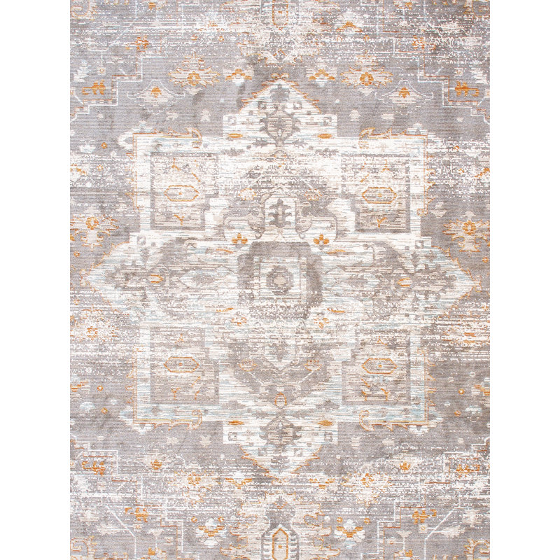 Turkish Heritage Silver/Ivory Area Rug