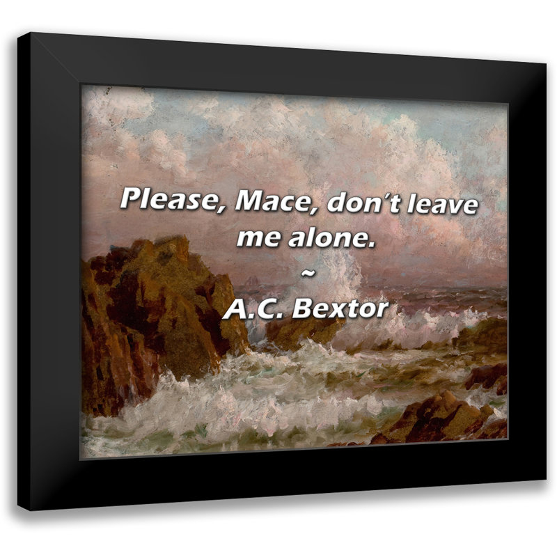 A.ext Bextor Citation: S'il vous plaît, Mace, ne me laissez pas seul.