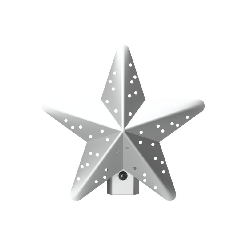 Silver Star Shaped Motion Sensor LED Night Light