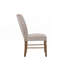 Chaise rembourrée en lin