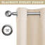 Ruffo Blackout Eyelet Synthetic Room Darkening 100 % Polyester Thermal Curtain-2141487348-2141487118