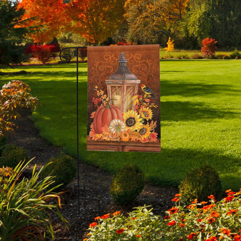 Fall Lantern Garden Flag