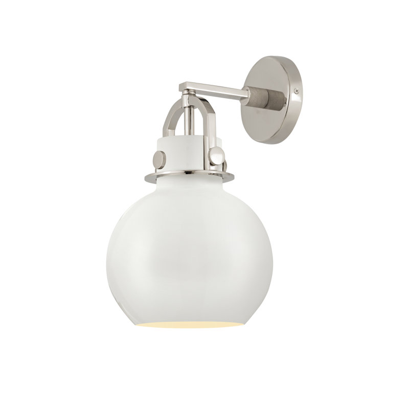 Plafonnier encastré 8 po Newton 8 po, Nickel poli