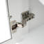 Meuble-lavabo autoportant de 70,1 po de hauteur avec 3 tiroirs, 2 tablettes réglables, peinture imperméable et portes silencieuses à fermeture en douceur en alliage de zinc avec poignées en verre pour un rangement organisé-1362897084
