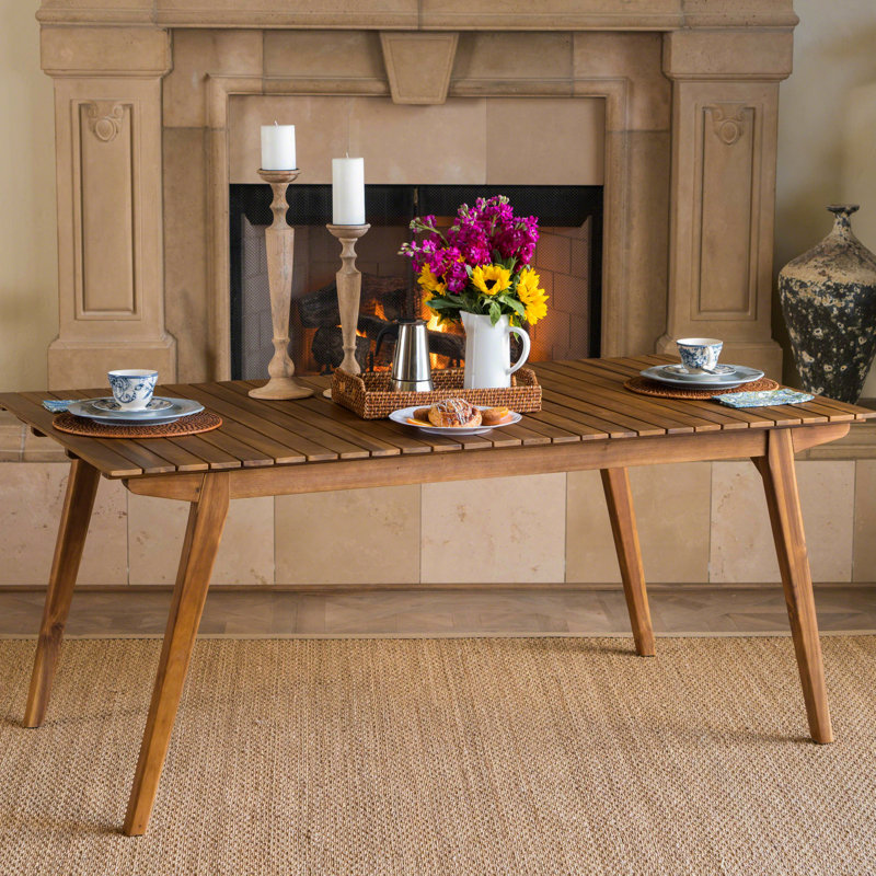 Table d'extérieur en bois 69 po - Finition pour un repas merveilleux