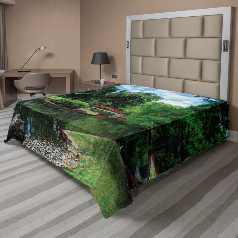 Drap-housse Ambesonne, Drap plat pour très grand lit californien