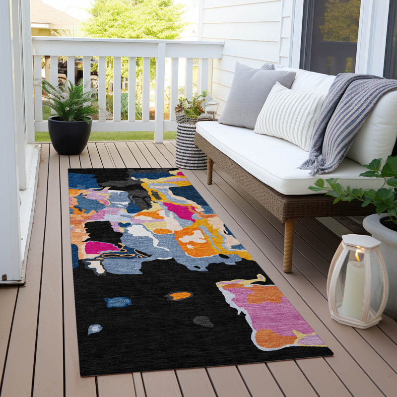  Machine Washable Indoor/Outdoor Chayden ACN1028 Rug, Runner 2'3" x 7'6"