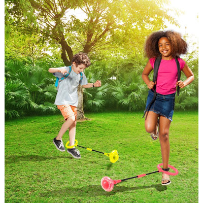 Sauter la balle pour les enfants, balle de sport pliable pour la cheville, jeu de combustion des graisses avec corde à sauter clignotante colorée pour enfants, garçons et filles