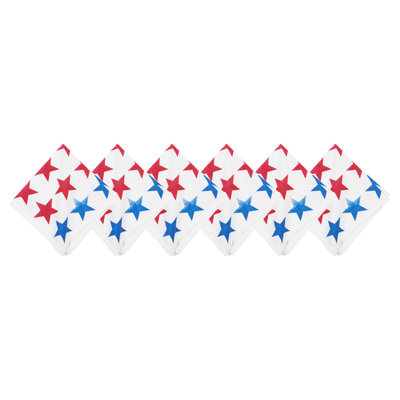Red White & Pow Napkin Set of 6