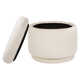 Enoki 21" Wide Round Storage Ottoman with Storage