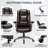 Marisol PU Leather High Back Ergonomic Executive Office Chair with Adjustable Upholstered Armrests-275863871