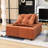 Flam Modular Sectional Single Sofa, Armless Chair with Removable Back Cushion