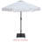 Amalfi With Piping Fabric Patio Umbrellas-463853411-463853409