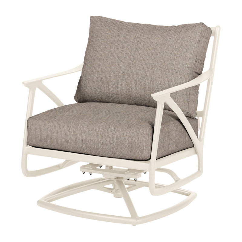 Amari Outdoor Rocker Chair, Cast Ash Sunbrella® Plainweave, Carbon